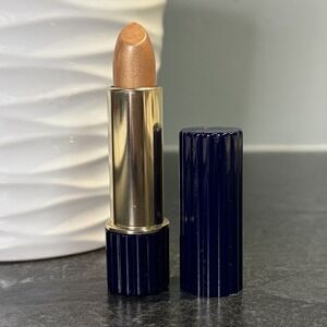 Vintage Estee Lauder All Day Lipstick Cafe Latte FULL Size New Blue Ribbed Tube